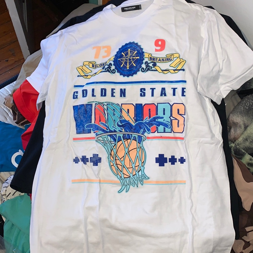 Golden state pink dolphin shirt